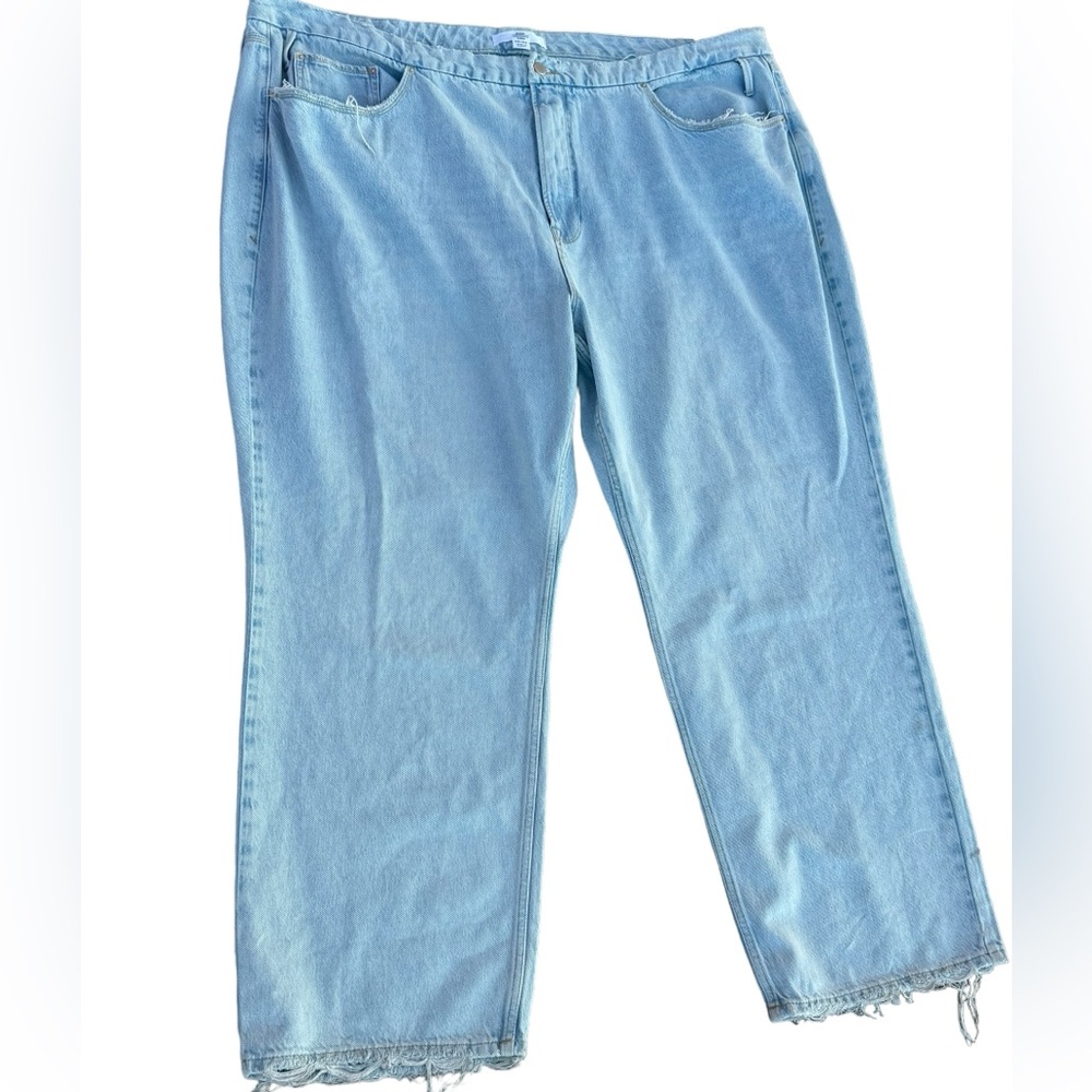 Good American Zara ladies 90’s boyfriend relaxed Plus size denim jeans Sz 30 NEW